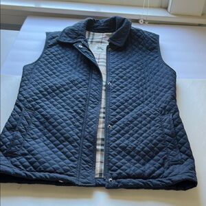 Burberry Navy Quilted Vest - size xs